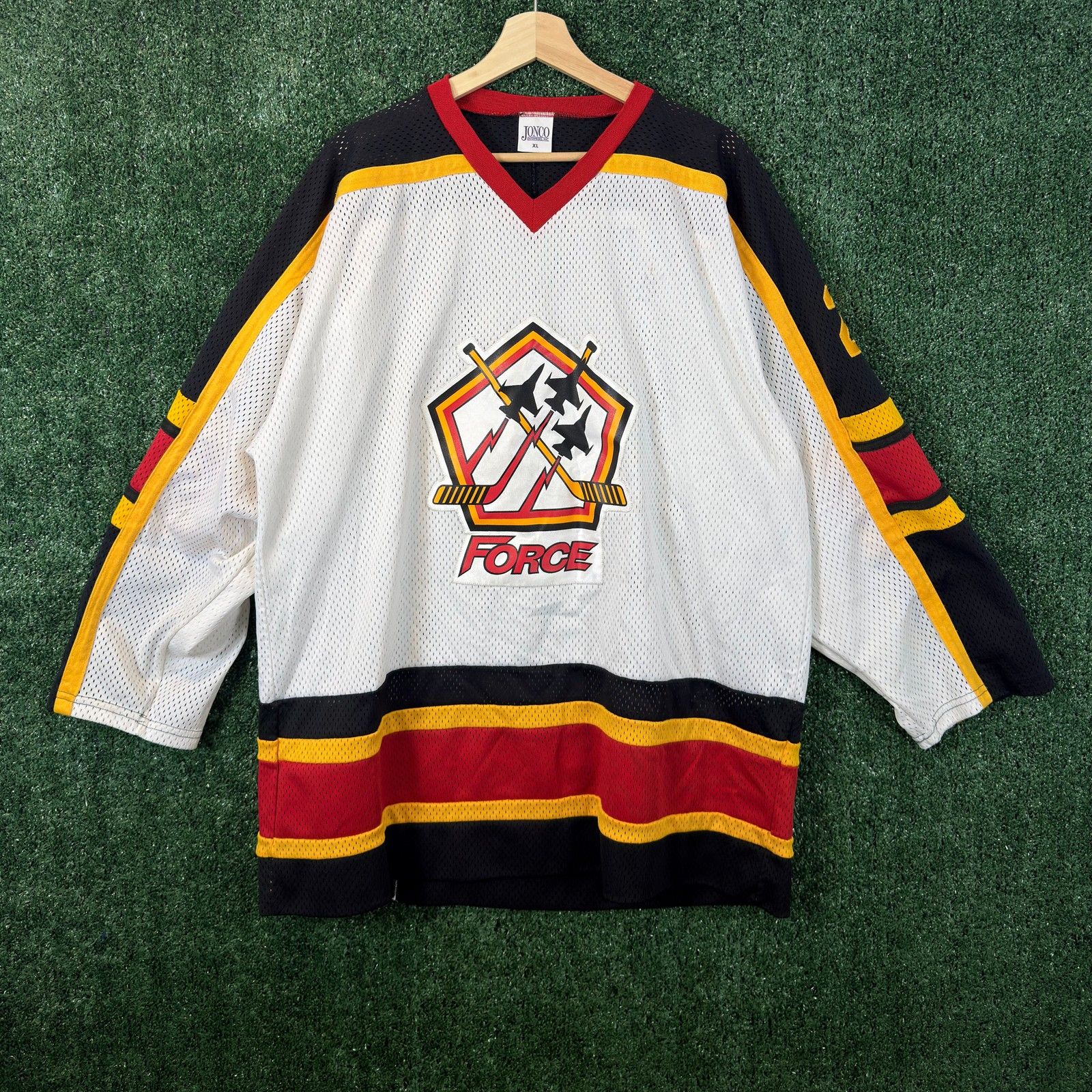 Jonco Vintage Force Mens Custom Hockey Jersey Julian 22 Hockey America League Xl
